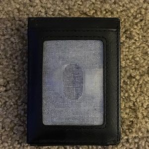 In good condition simple wallet with money clip